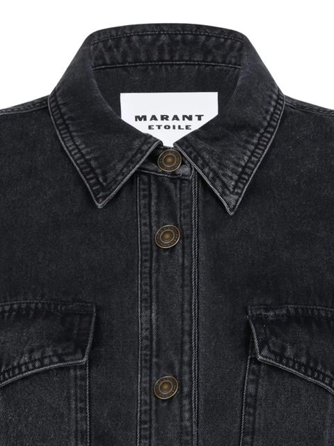 ISABEL MARANT button-fastening cotton denim jacket - Black - zdjęcie produktu nr 2