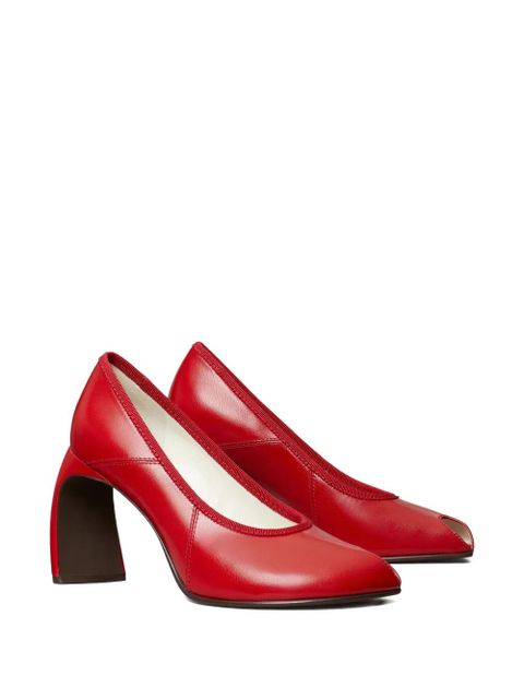 Tory Burch 90mm peep-toe pumps - Red - zdjęcie produktu nr 2