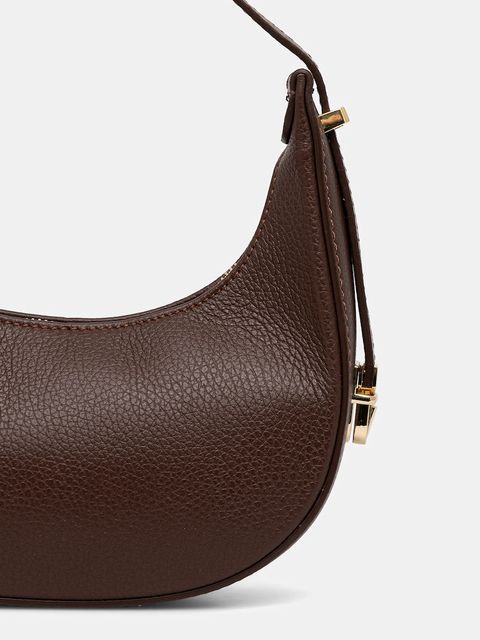 Answear.LAB torebka skórzana kolor brązowy