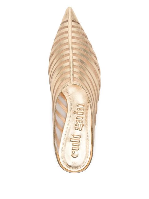 Cult Gaia Venice sandal mules - Gold