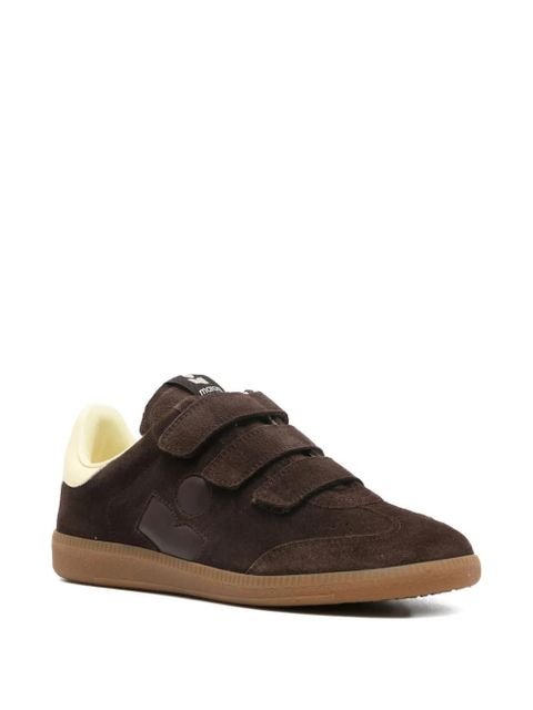 ISABEL MARANT Beth suede touch-strap sneakers - Brown