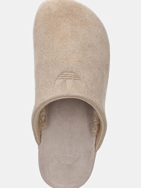 adidas Originals klapki zamszowe Adimule damskie kolor beżowy JP8730 - zdjęcie produktu nr 2