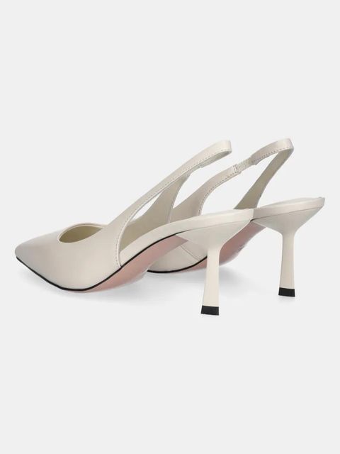 Answear.LAB szpilki skórzane kolor biały