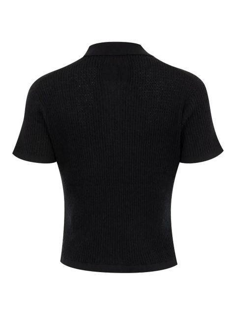 Guest In Residence cashmere polo top - Black - zdjęcie produktu nr 2