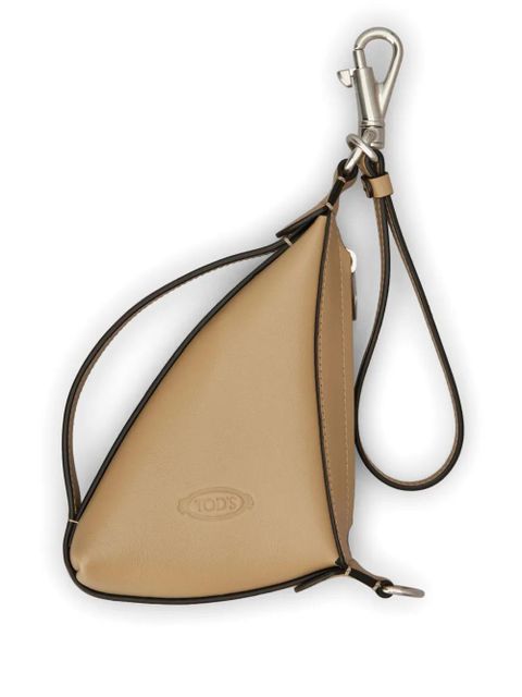 Tod's triangular leather wallet - Neutrals - zdjęcie produktu nr 1