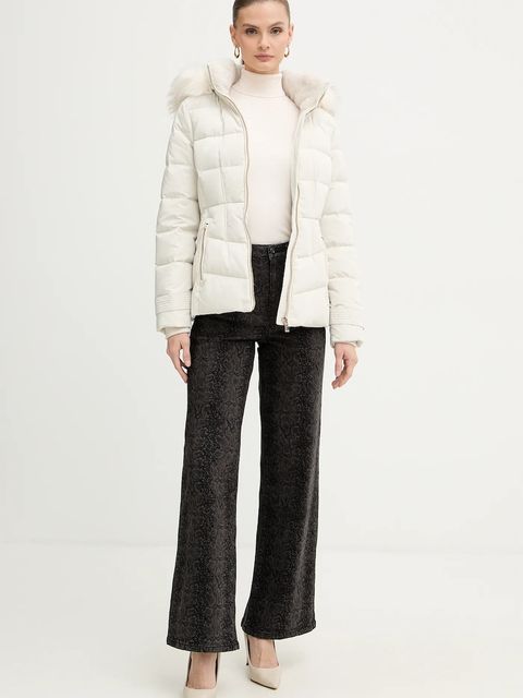 Morgan sweter damski kolor beżowy lekki z golfem MFLORIA - zdjęcie produktu nr 2