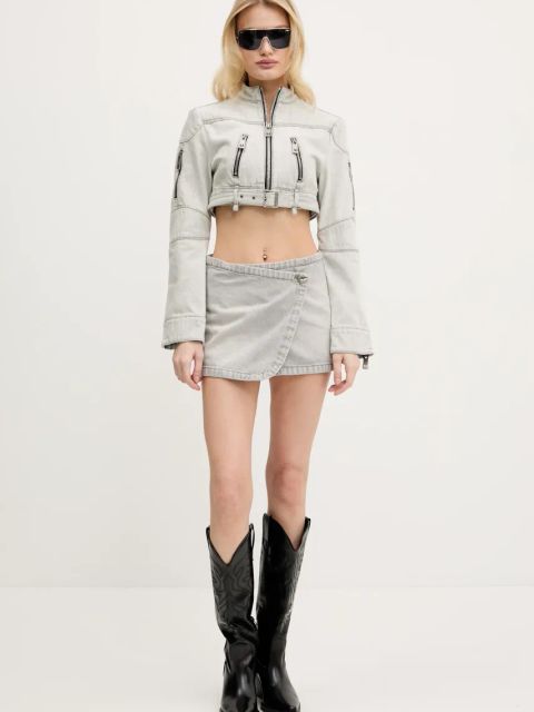 Miss Sixty kurtka kolor szary przejściowa 6S1WJ58900