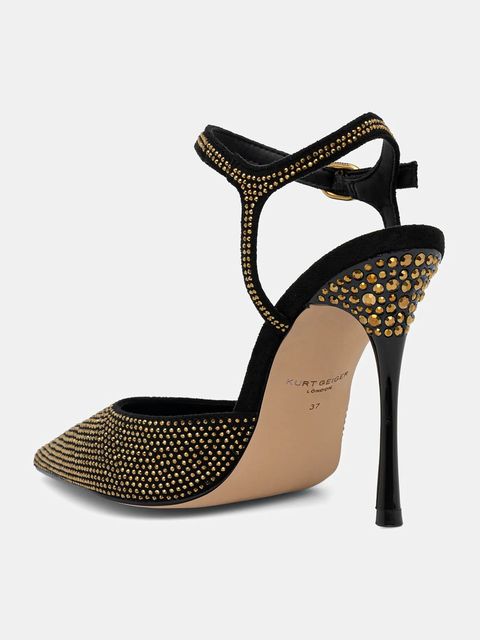 Kurt Geiger London szpilki Mayfair Point Ankle Strap kolor czarny 4989405609