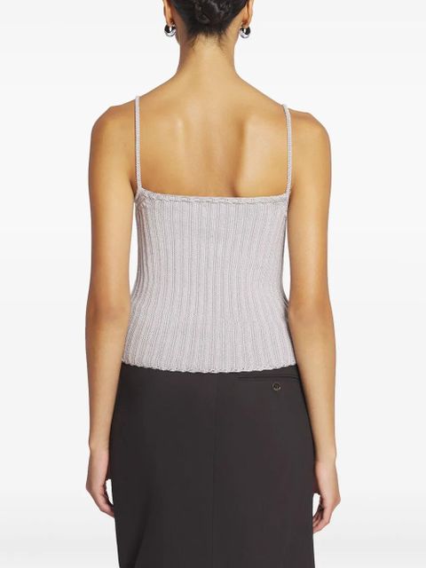 Lanvin ribbed knit top - Grey