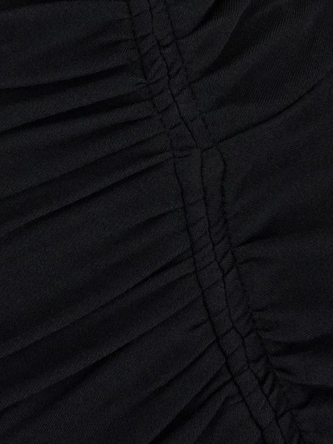 MARANT ÉTOILE gathered long-sleeve midi dress - Black