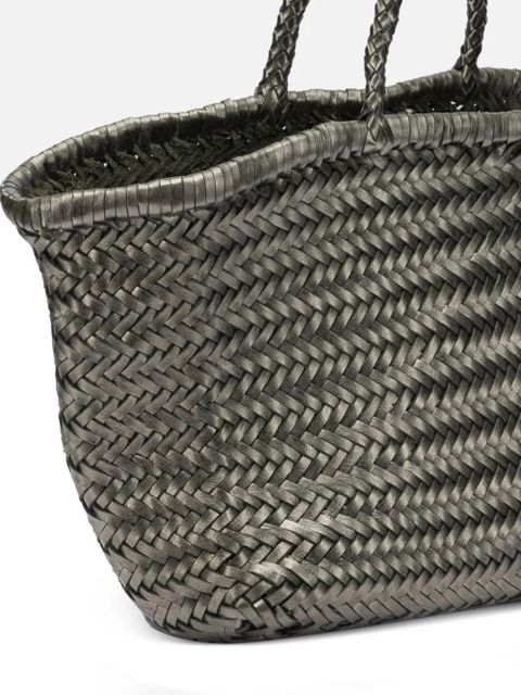 DRAGON DIFFUSION woven-design tote bag - Silver