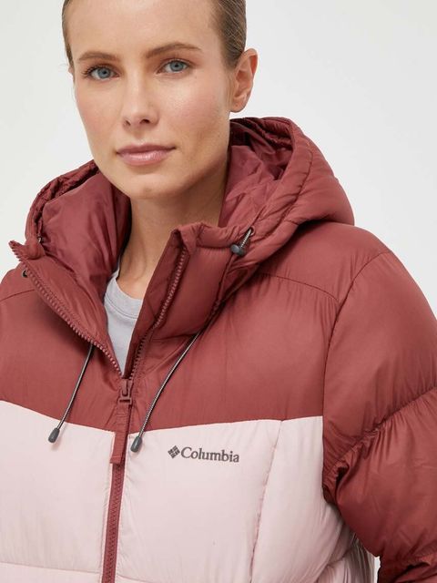 Columbia kurtka damska kolor różowy zimowa