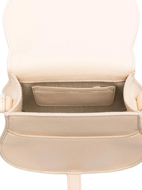 Chloé Marcie horseshoe-detail shoulder bag - Neutrals