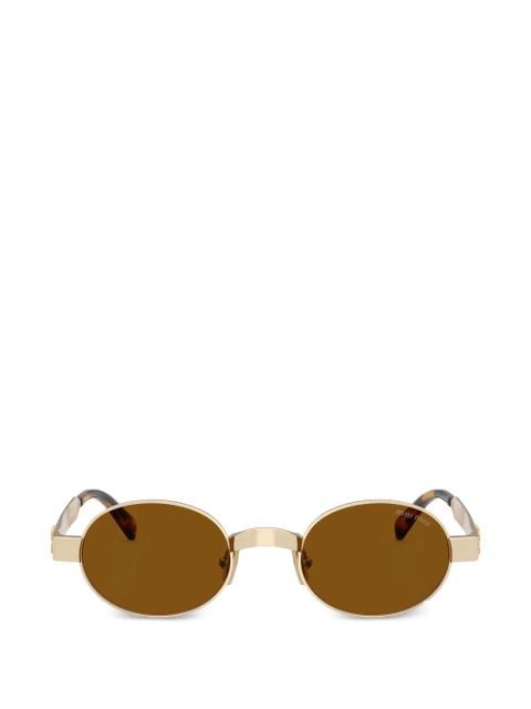 Miu Miu Eyewear round-frame sunglasses - Gold - zdjęcie produktu nr 1