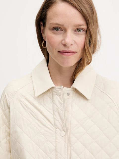 Tommy Hilfiger kurtka kolor beżowy przejściowa WW0WW46448