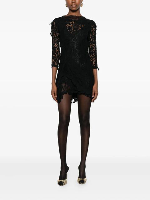 ISABEL MARANT Rubiana floral-lace midi dress - Black