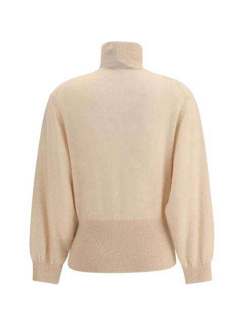 Loro Piana Camino funnel-neck ribbed sweater - Neutrals - zdjęcie produktu nr 2