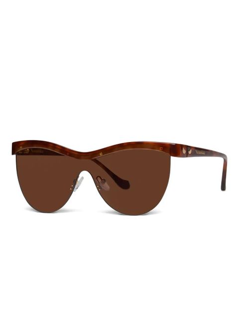 Nanushka tortoiseshell shield-frame sunglasses - Brown - zdjęcie produktu nr 2