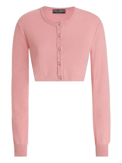 Dolce & Gabbana buttoned knitted cardigan - Pink - zdjęcie produktu nr 1