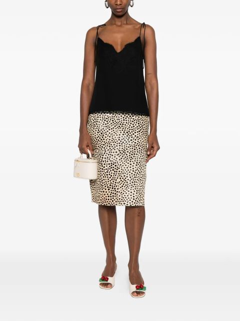 Valentino Garavani lace-detail top - Black - zdjęcie produktu nr 2