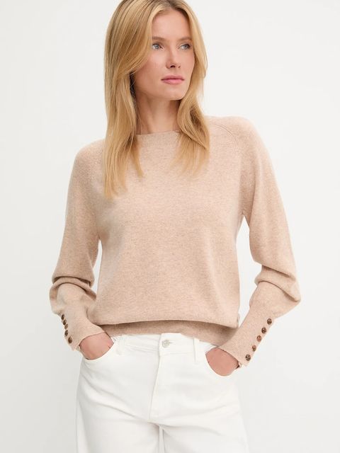 Answear.LAB sweter z wełną damski kolor brązowy lekki - zdjęcie produktu nr 1