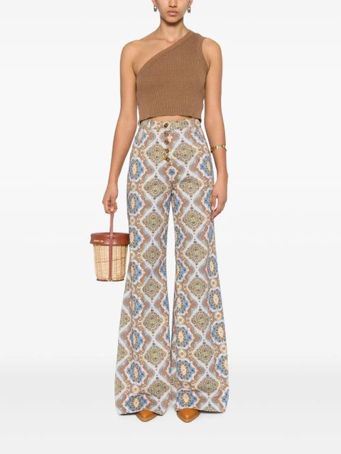 ETRO mandala-print flared jeans - Purple