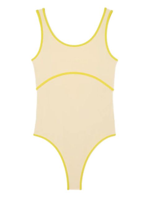 Sunnei contrasting-trim swimsuit - Yellow - zdjęcie produktu nr 1