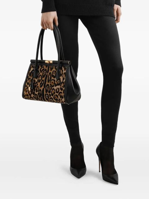 Dolce & Gabbana Marlene Everyday bag with Leo thread embroidery - Brown - zdjęcie produktu nr 1