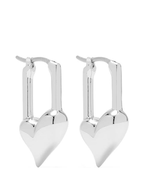 Jenny Bird heart earrings - Silver - zdjęcie produktu nr 1