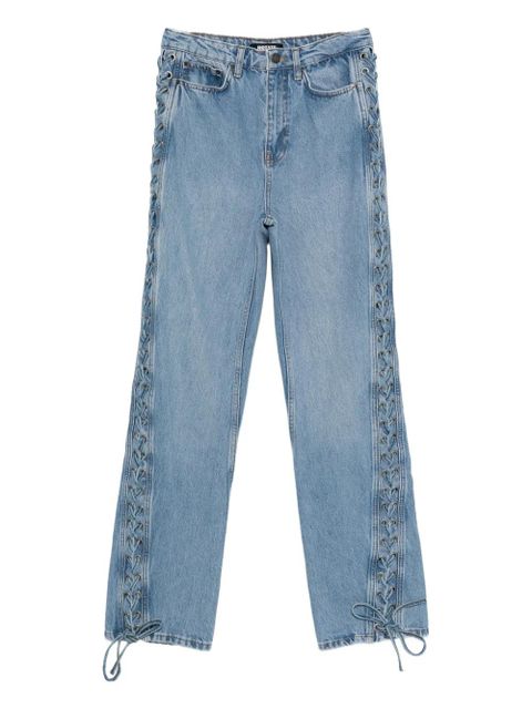 ROTATE BIRGER CHRISTENSEN lace-up jeans - Blue - zdjęcie produktu nr 1