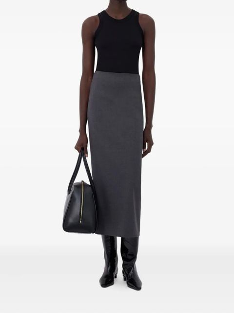 LouLou de Saison back-vent long pencil skirt - Grey - zdjęcie produktu nr 2
