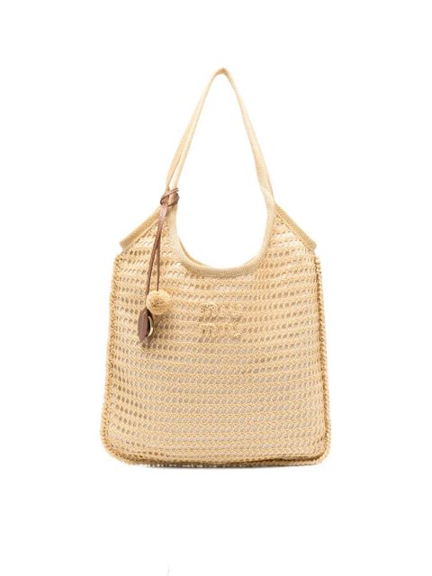 Miu Miu logo-detail tote bag - Neutrals - zdjęcie produktu nr 1