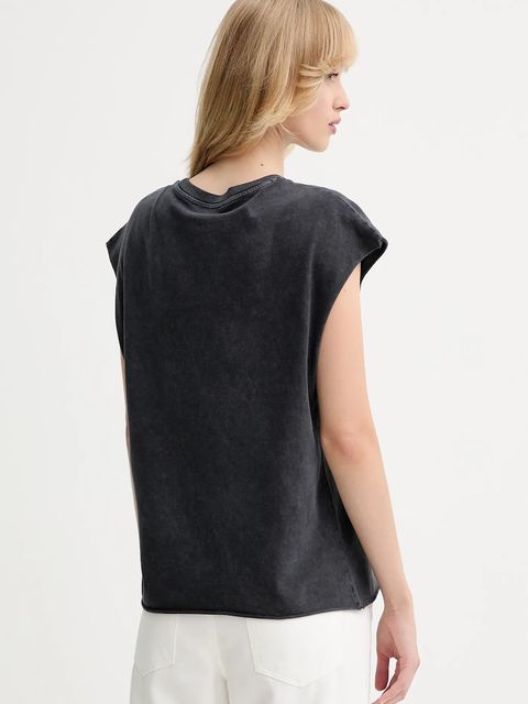 ZADIG&VOLTAIRE t-shirt bawełniany damski kolor szary JWTT01275 - zdjęcie produktu nr 2