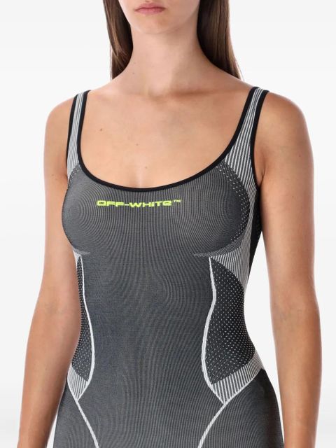 Off-White Race Logo Arrow Seamless playsuit - Grey