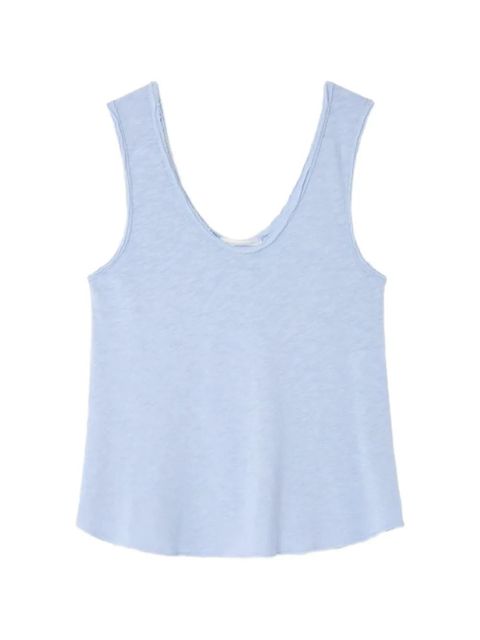 American Vintage Sonoma raw-edge tank top - Blue - zdjęcie produktu nr 1