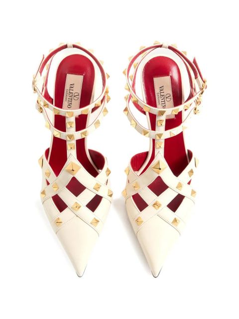 Valentino Garavani Studdy kidskin pumps 100mm - Neutrals