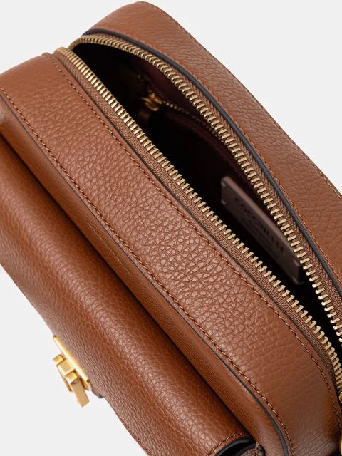 Coccinelle torebka skórzana kolor brązowy E1 MF6 15 02 01