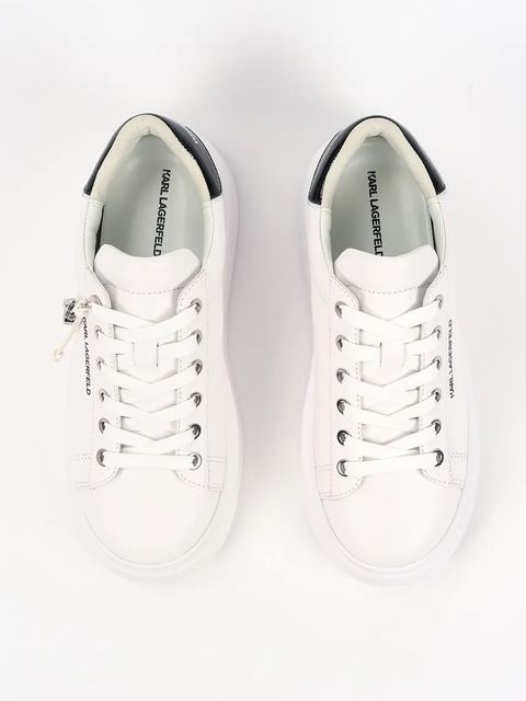 Karl Lagerfeld sneakersy skórzane ANAKAPRI damskie kolor biały KL63516