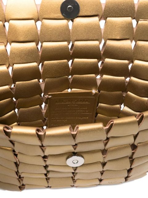 DRAGON DIFFUSION woven leather shoulder bag - Gold - zdjęcie produktu nr 2