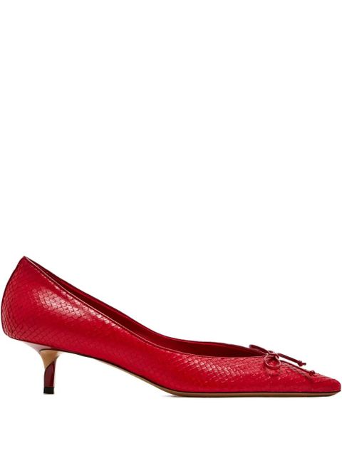 Jacquemus 45mm leather pumps - Red - zdjęcie produktu nr 1