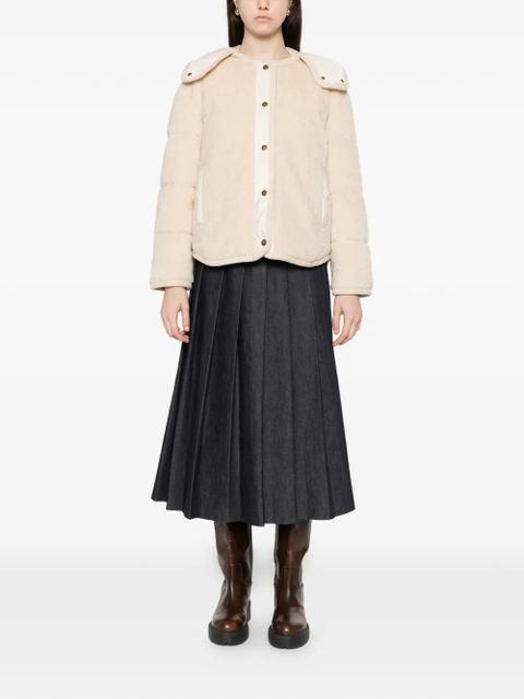 Moncler button hooded parka - Neutrals - zdjęcie produktu nr 2