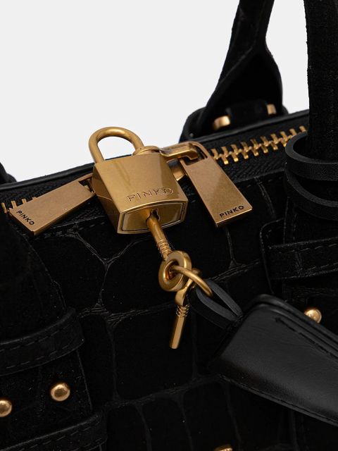 Pinko torebka nubukowa Horizontal - zdjęcie produktu nr 2