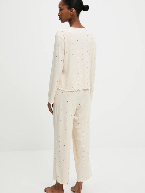 Answear.LAB piżama damska kolor beżowy