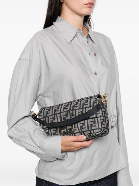 FENDI Baguette logo tote bag - Black