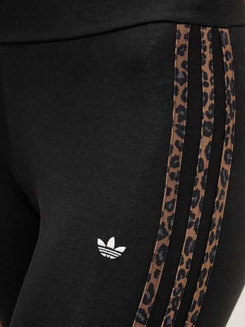 adidas Originals legginsy damskie kolor czarny z aplikacją JW7307