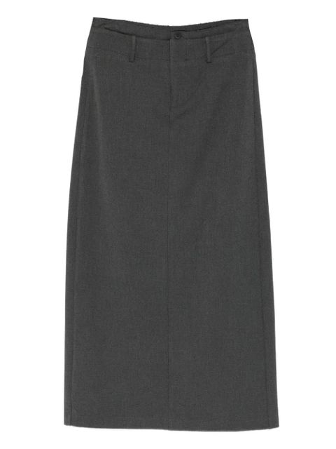 Eleh high-waisted straight skirt - Grey - zdjęcie produktu nr 1