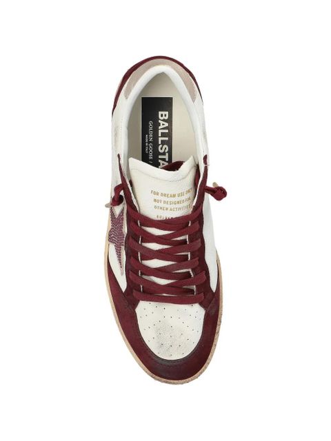 Golden Goose Ballstar star-appliqué low-top sneakers - Red