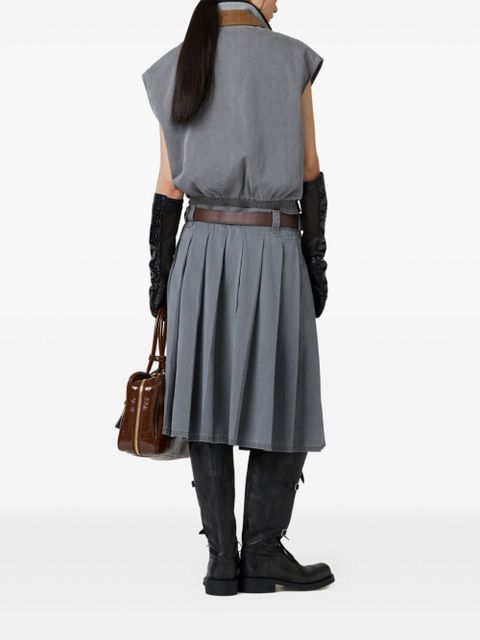Miu Miu chambray vest - Grey