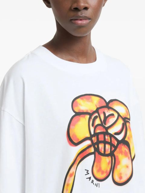 Marni x Slawn & Soldier flower-print cotton T-shirt - White