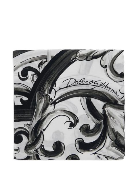 Dolce & Gabbana baroque-print beach towel - Black - zdjęcie produktu nr 2